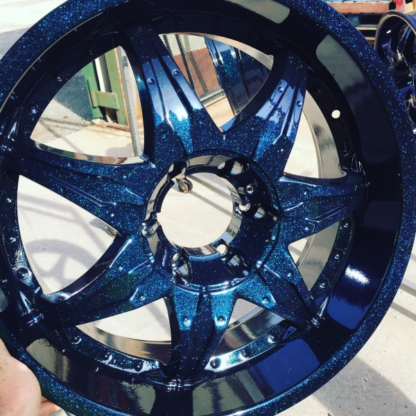 Powder Coating on a Wheel Rim Middletown, DE