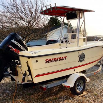 Boat Coating on White Fishing Boat